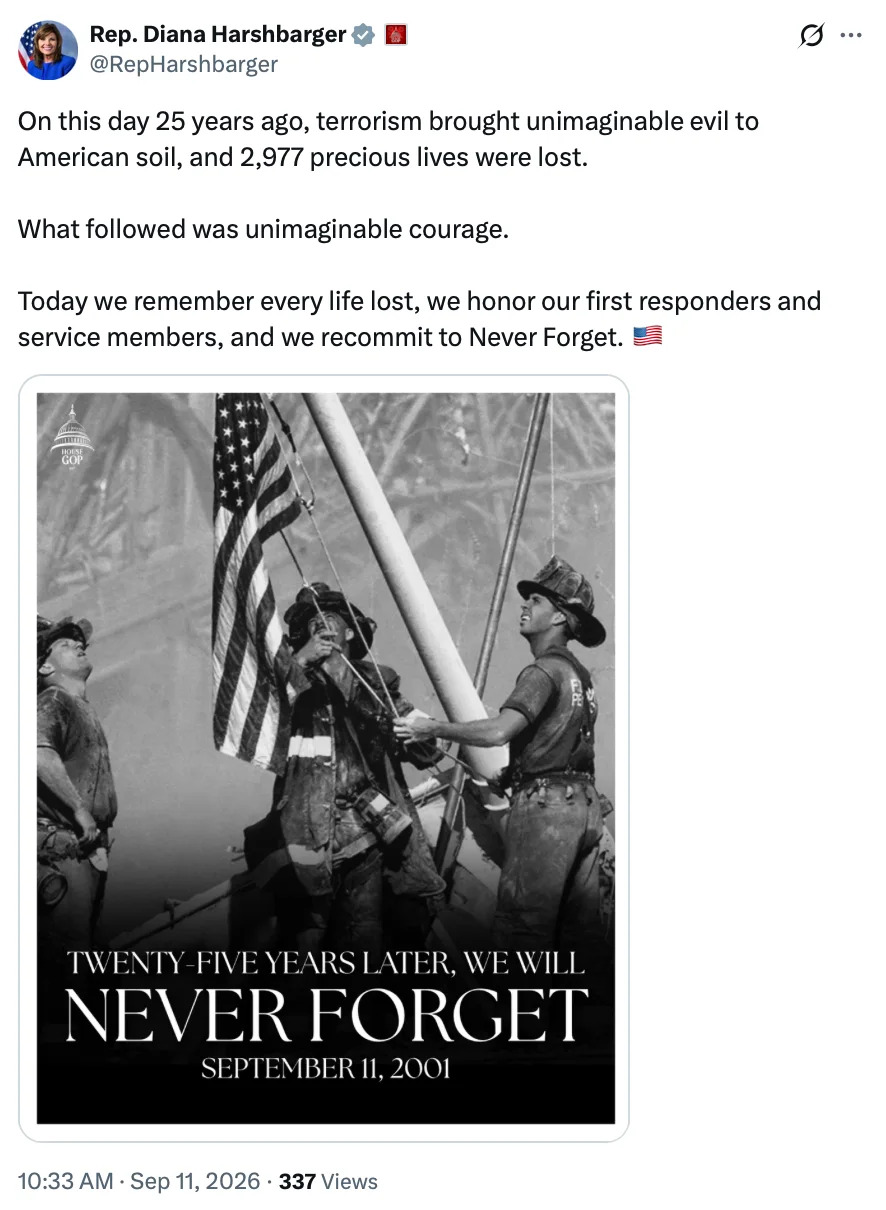 Republicans Who Voted Down 9/11 Families’ Relief Are Posting ‘Never Forget’ Messages — MeidasTouch Flags the Contrast