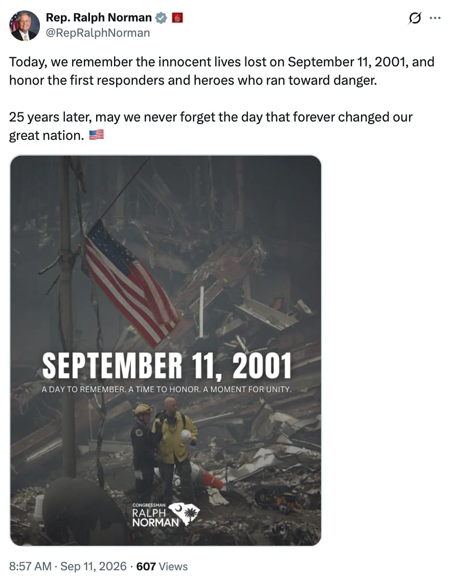 Republicans Who Voted Down 9/11 Families’ Relief Are Posting ‘Never Forget’ Messages — MeidasTouch Flags the Contrast