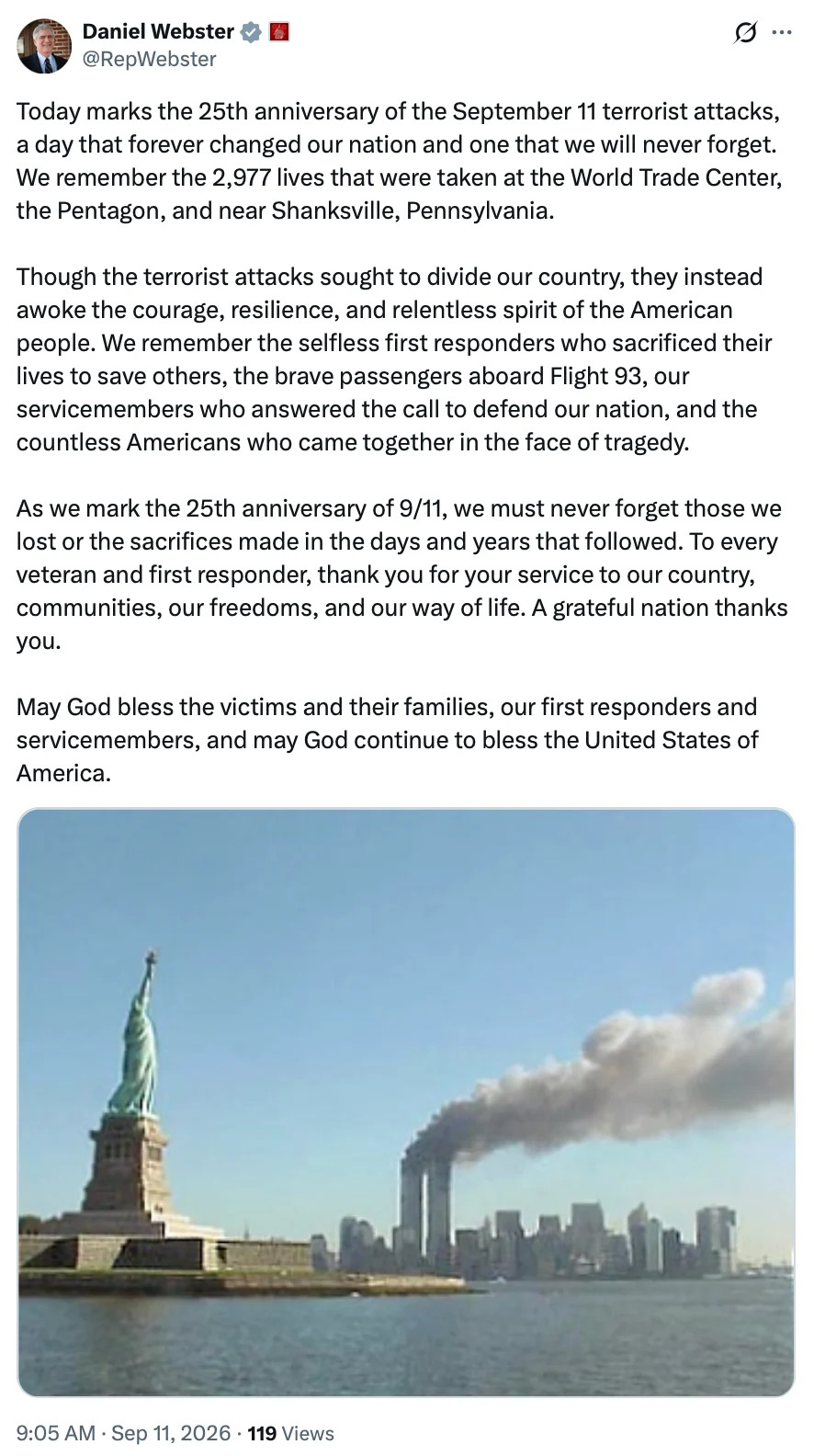 Republicans Who Voted Down 9/11 Families’ Relief Are Posting ‘Never Forget’ Messages — MeidasTouch Flags the Contrast
