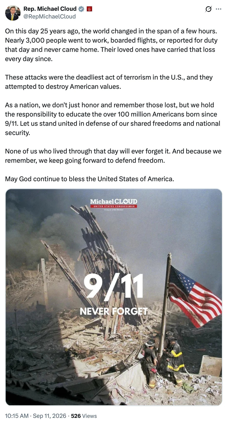 Republicans Who Voted Down 9/11 Families’ Relief Are Posting ‘Never Forget’ Messages — MeidasTouch Flags the Contrast