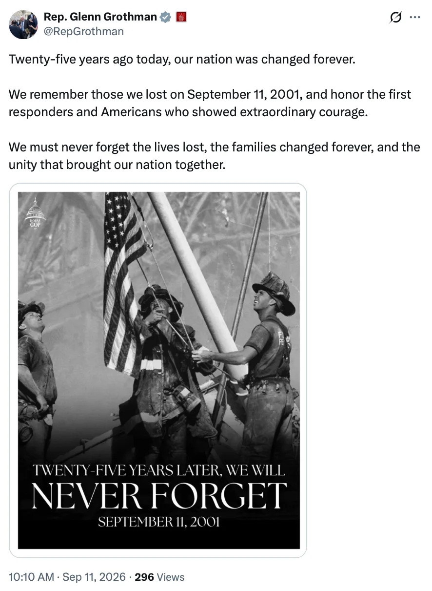 Republicans Who Voted Down 9/11 Families’ Relief Are Posting ‘Never Forget’ Messages — MeidasTouch Flags the Contrast