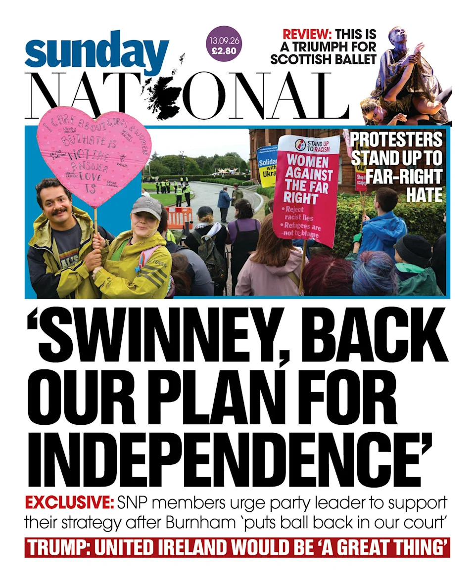 Salmond Files 'Withheld' and Reform's £72m 'War Chest' Lead Scotland's Front Pages