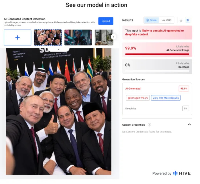 Lažan Selfi: AI-Generisana Slika Putina Sa Liderima BRICS Objavljena Sa Naloga Ruske Ambasade