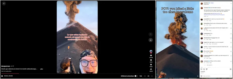 Lažan viralni video: Snimak erupcije iz Gvatemale pogrešno prikazan kao Anak Krakatau