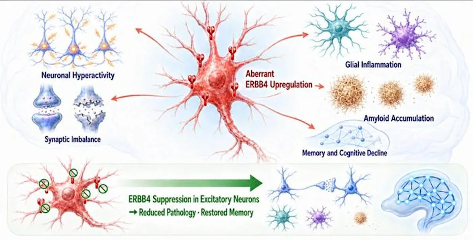 Otkriven Mogući Rani Pokretač Alchajmerove Bolesti: Receptor ERBB4 U Ekscitatornim Neuronima