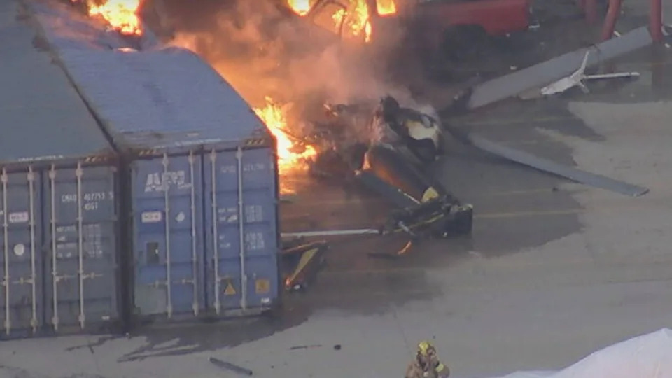 At Least Three Killed as NBC NewsChopper Crashes in Chatsworth Near Earlier Fatal Bus Collision