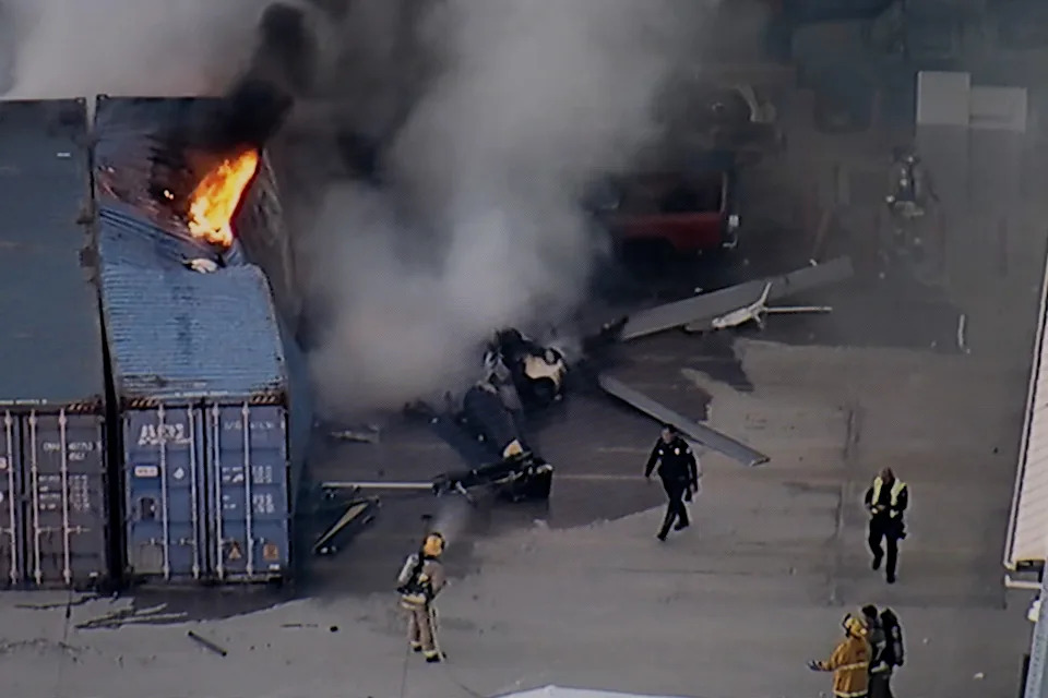 At Least Three Killed as NBC NewsChopper Crashes in Chatsworth Near Earlier Fatal Bus Collision