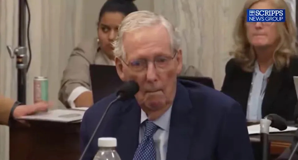 Mitch McConnell Appears to Freeze During Senate Committee Hearing, Then Casts Decisive Vote