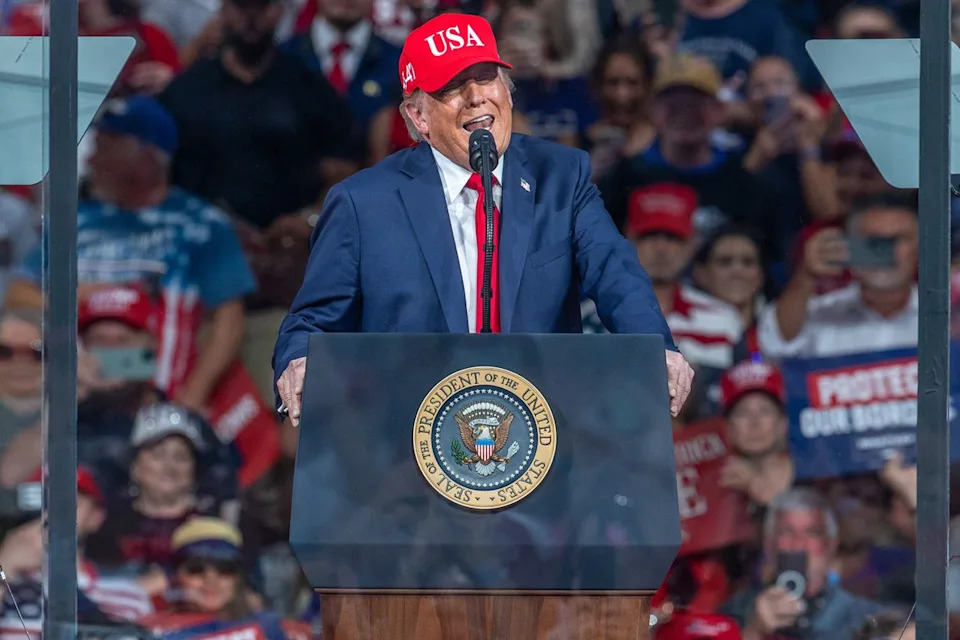 Trump Jokes He'll Withhold FEMA Aid If GOP Candidate Loses — Then Says 'Only Kidding' At Gastonia Rally