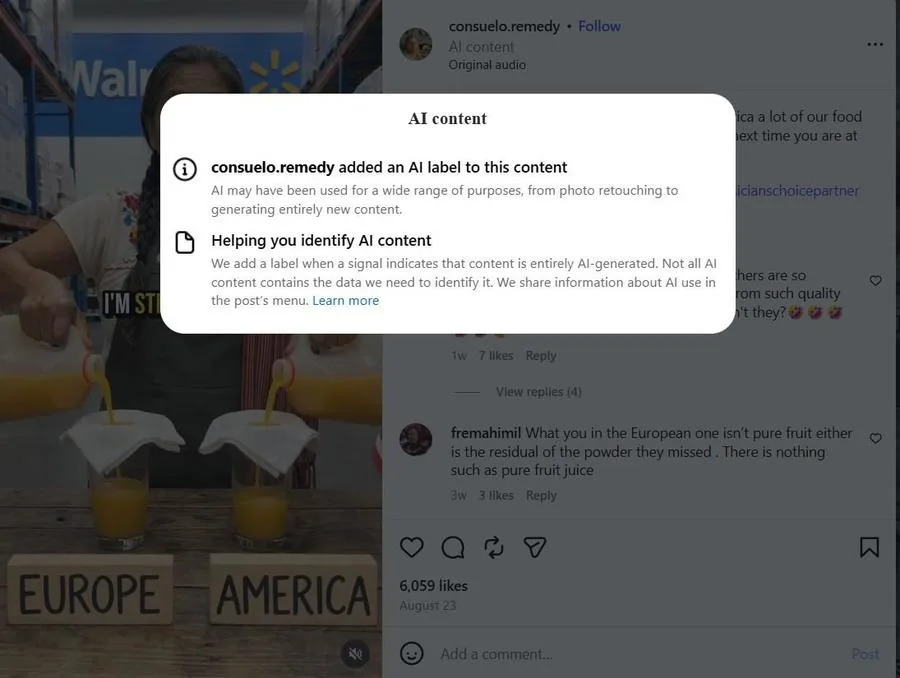 Fact Check: Viral 'European vs American Food' Reel Is An AI-Generated Deepfake