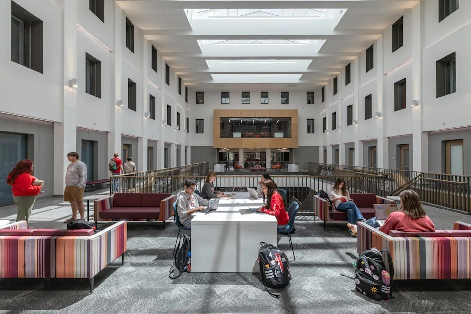 Inside Miami University's $72M Renovation of Bachelor Hall — New Atrium, TV Studio and Geothermal Upgrade