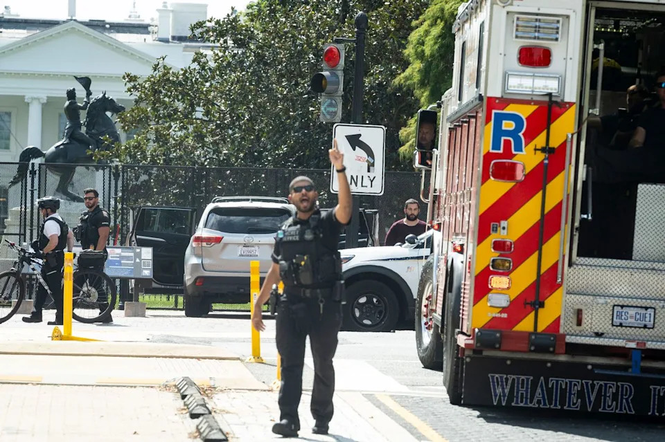 Secret Service Detains Man After Vehicle Mounts Sidewalk Near White House; He Reportedly Asked To Speak To President
