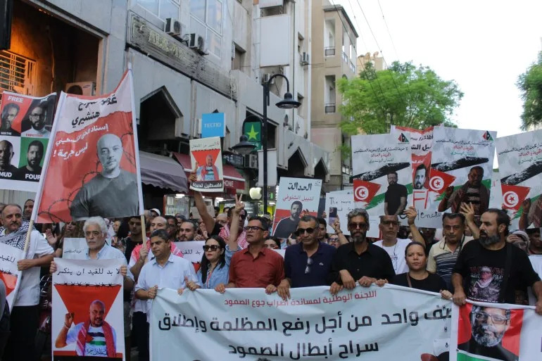 Tunis Protesters Demand Release of 'Sumud Four' as Hunger Strike Sparks Health Alarm