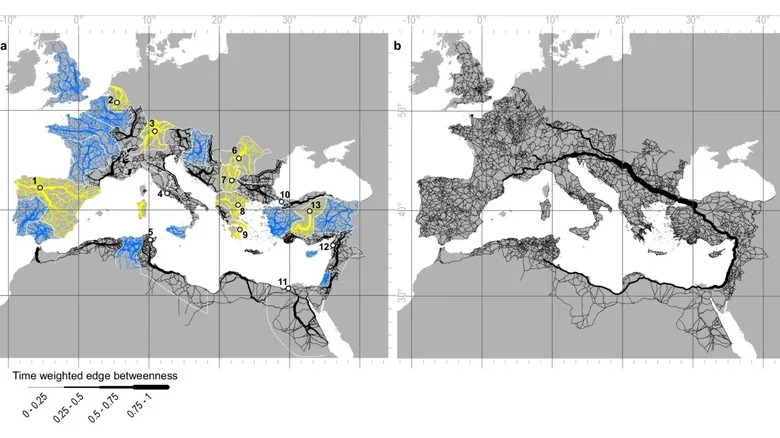 Mapped: 190,000 Miles Of Roman Roads — Constantinople, Not Rome, Emerges As The Hub