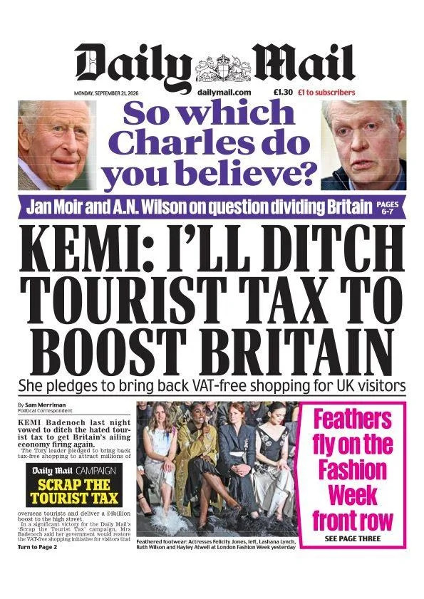 Moscow Drone Strike, Big Tech Risks and UK Tax Speculation Dominate Front Pages