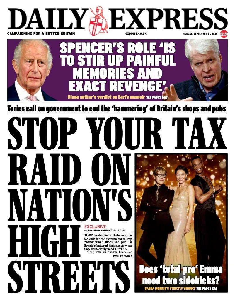 Moscow Drone Strike, Big Tech Risks and UK Tax Speculation Dominate Front Pages