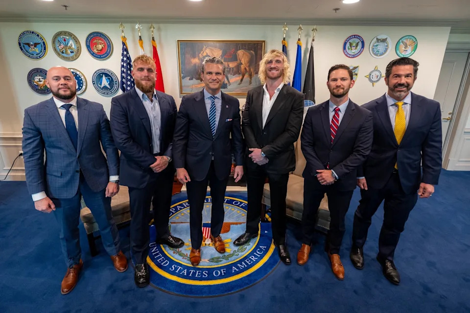 Pete Hegseth Hosts Logan and Jake Paul at the Pentagon, Sparks Questions About Visit