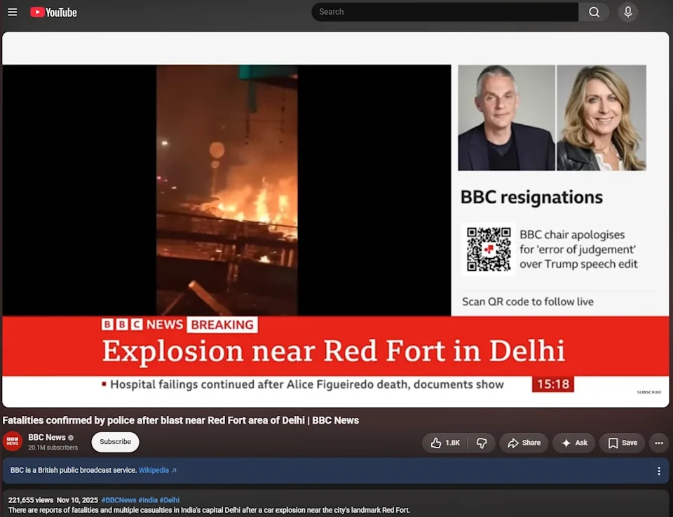 Viral Video Falsely Links 2025 New Delhi Blast To 2026 BRICS Summit — AFP Verification