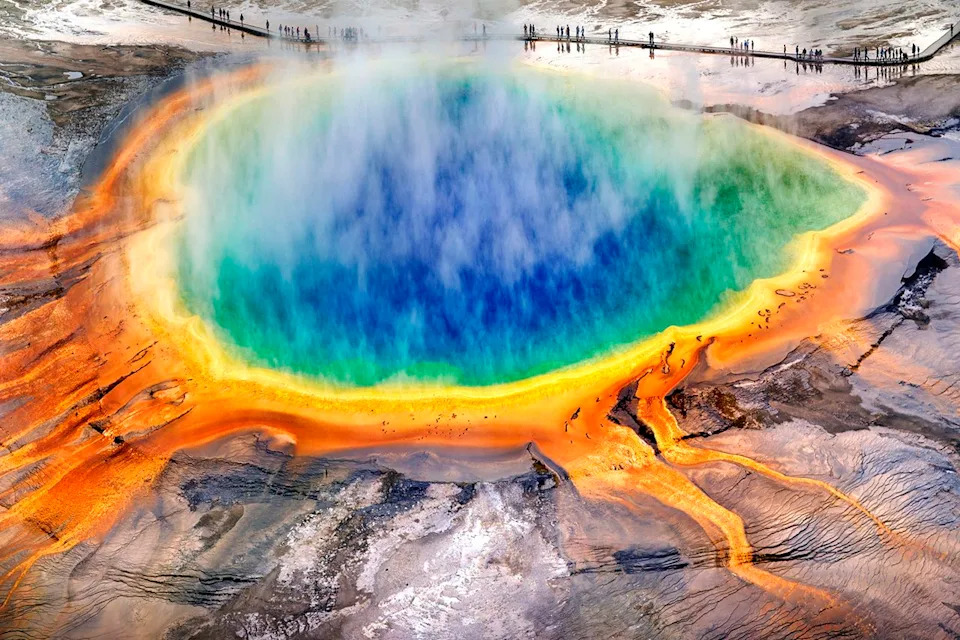 Yellowstone Crews Remove More Than 20,100 Pieces of Trash From Hot Springs — Over 280 Hats Recovered