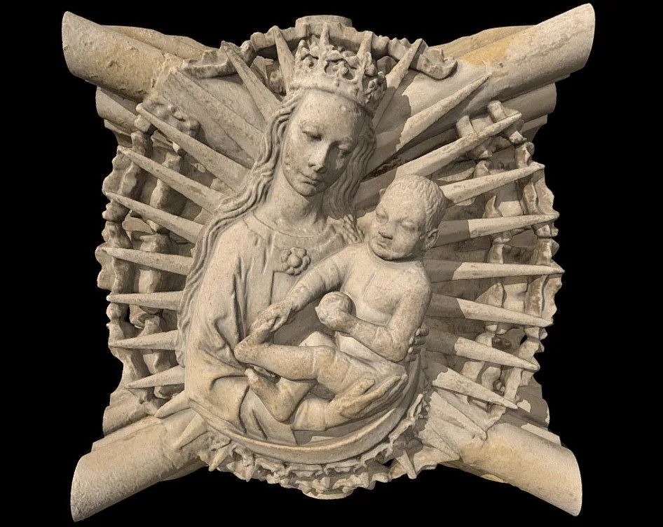 Oxford Vault Carving Long Mistaken For A Calf Revealed As Mythical Monoceros