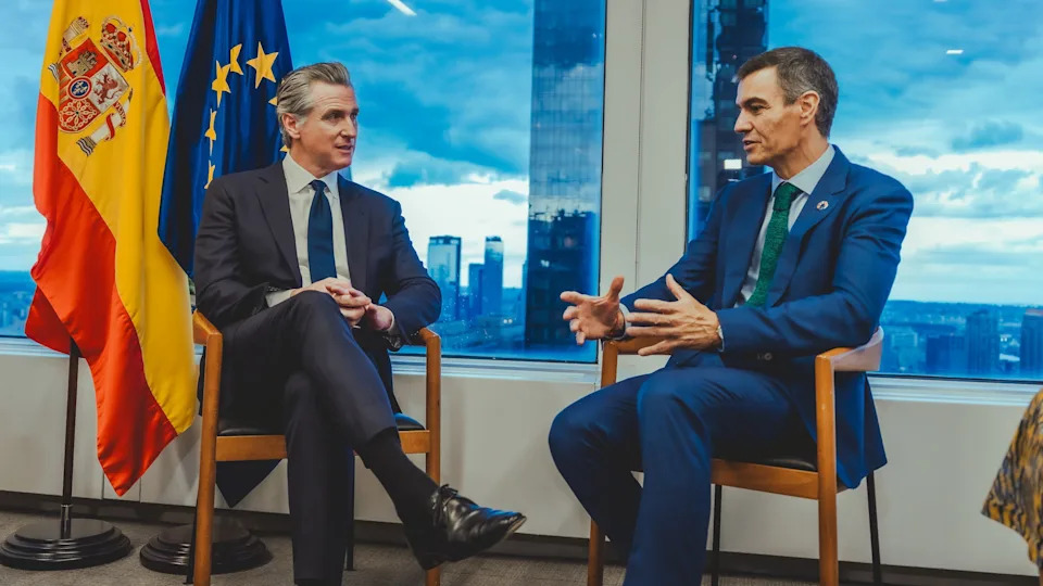 Spain’s Prime Minister Skips Trump’s UN Reception, Meets Gavin Newsom and Tech Leaders