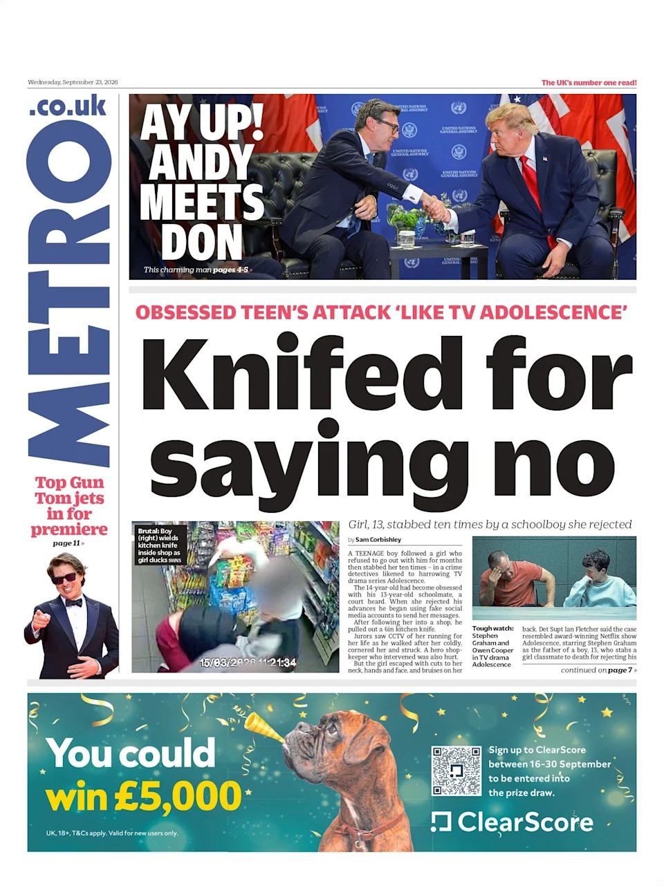 Burnham Meets Trump: Chagos Deal In Doubt as El Niño Death Toll Warning Dominates Front Pages