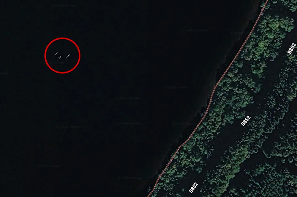 Google Maps Image Reignites Loch Ness Debate — Local Hunter Says Canoes, Skeptics Call It Inconclusive