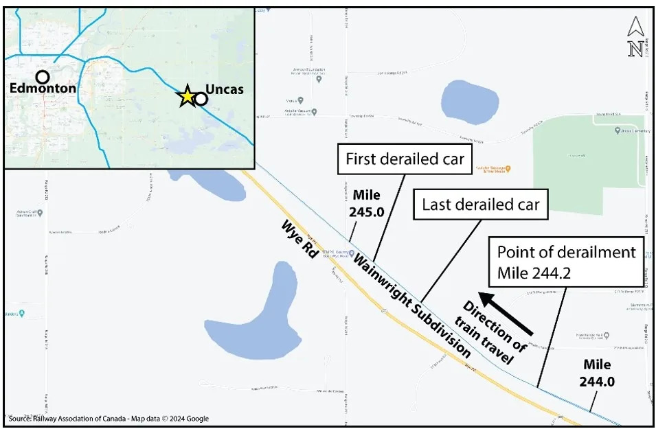 TSB Calls for Trend-Based Wheel Monitoring After Alberta Grain-Train Derailment