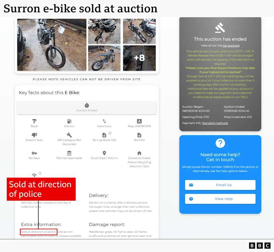 BBC Investigation: Seized UK E‑Bikes Sometimes Sold at Auction — Critics Warn They Could Return to Criminals