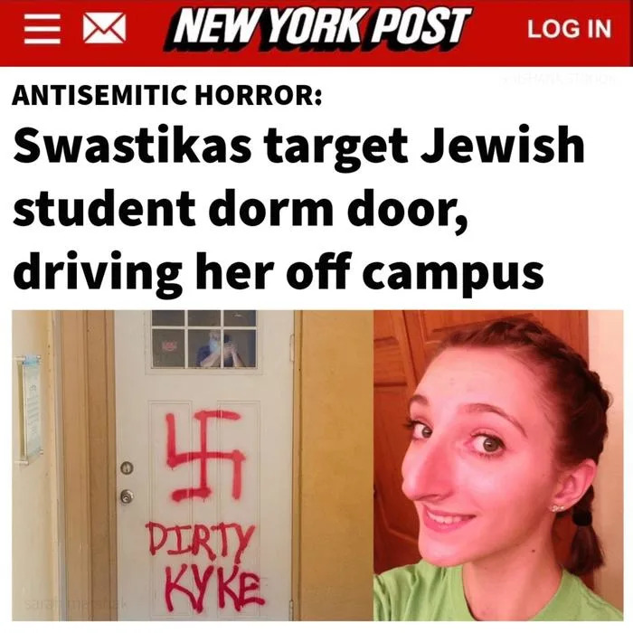 Fact Check: Viral Screenshot Falsely Claims New York Post Reported Antisemitic Vandalism On Student's Dorm Door