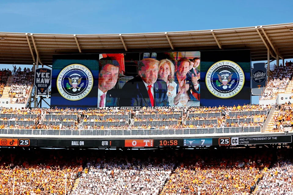 Trump Booed on Jumbotron at Tennessee vs. Texas Game in Knoxville