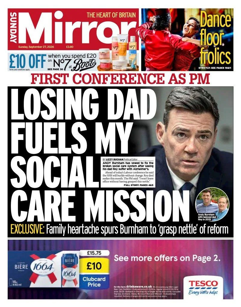 Sunday Papers Roundup: Noel Gallagher 'Gutted' Over Man City Ruling — Global IVF Collapse Leaves Patients in Limbo