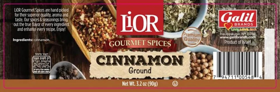 Multi-State Lior Cinnamon Recall After Lead Detected — Check Lot GAP11304 Now