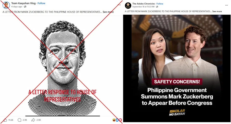 Viral 'Zuckerberg' Mocking Letter Targeting Philippine Lawmakers Traced to Satire, Not Meta