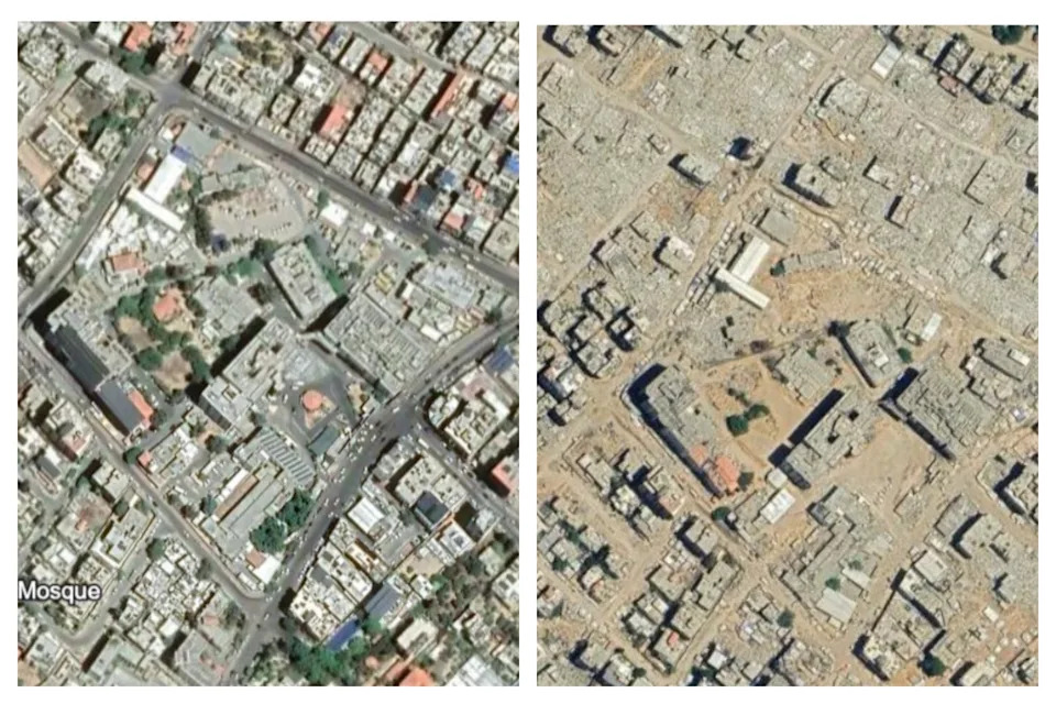New Google Earth Images Reveal Wide-Scale Destruction Across Gaza