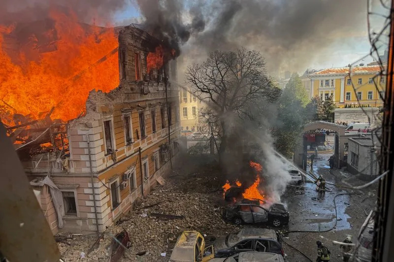 Russian Jet-Powered Drones Strike Ukraine; Kyiv's National Academy Of Sciences Hit — At Least Nine Dead