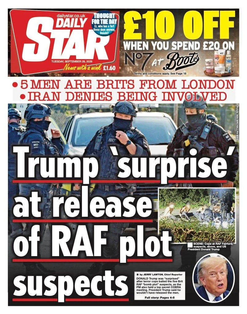 PM Signals Review Of Pension 'Triple Lock' As RAF Fairford Arrests Raise Security Questions