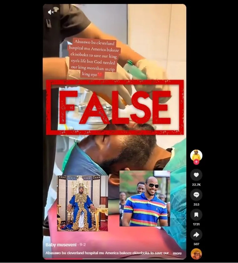 Fake AI Statement and Recycled Videos Cloud Coverage of Tooro King Oyo’s Death and Succession