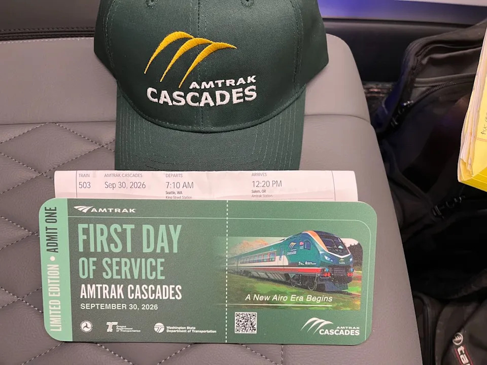 Amtrak Cascades Begins Airo Era: First Siemens Trainset Enters Service on Seattle–Eugene Route