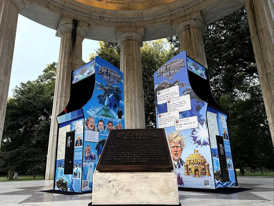 Satirical Arcade Game Installed In DC And Nuuk Mocks Trump’s Greenland Ambitions