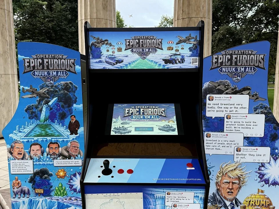 Satirical Arcade Game Installed In DC And Nuuk Mocks Trump’s Greenland Ambitions