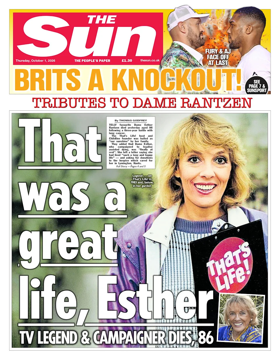 Chaos Aboard Flydubai Flight: Passengers Subdue Alleged Attacker After Captain Stabbed — UK Front Pages Also Honor Dame Esther Rantzen