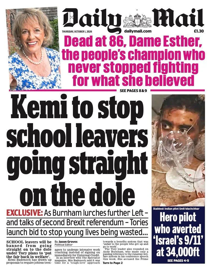 Chaos Aboard Flydubai Flight: Passengers Subdue Alleged Attacker After Captain Stabbed — UK Front Pages Also Honor Dame Esther Rantzen
