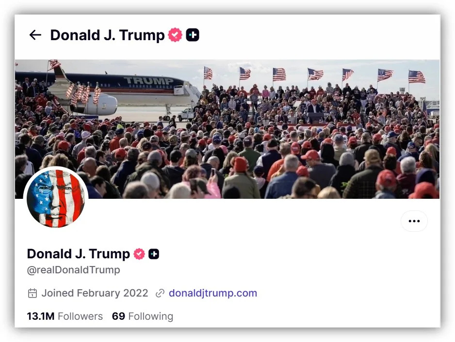 Fake Post Claiming Trump Banned Rush’s Music Is Fabricated — Image Does Not Appear On His Social Feeds