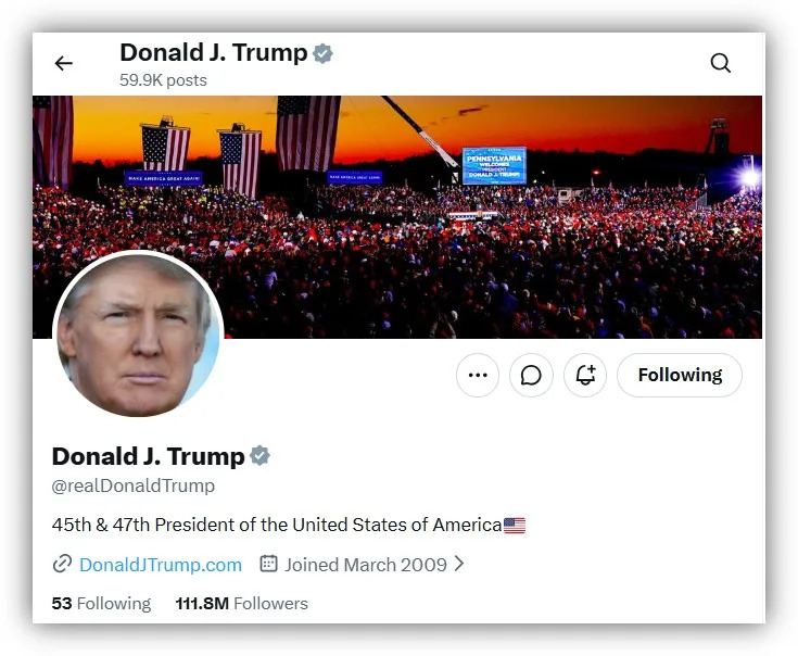 Fake Post Claiming Trump Banned Rush’s Music Is Fabricated — Image Does Not Appear On His Social Feeds