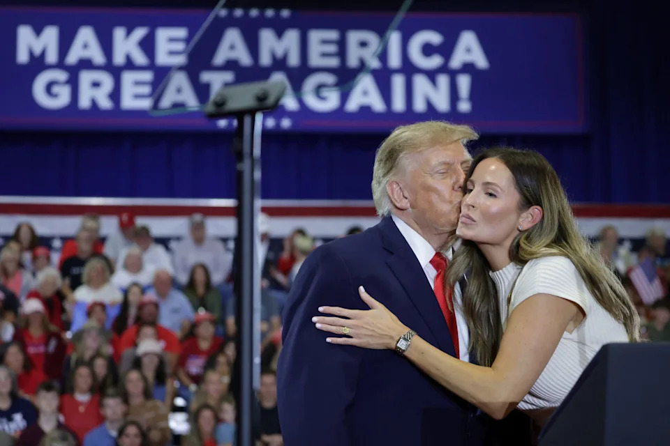 Trump Praises Young Aide Onstage, Sparking Awkward Moment for Natalie Harp