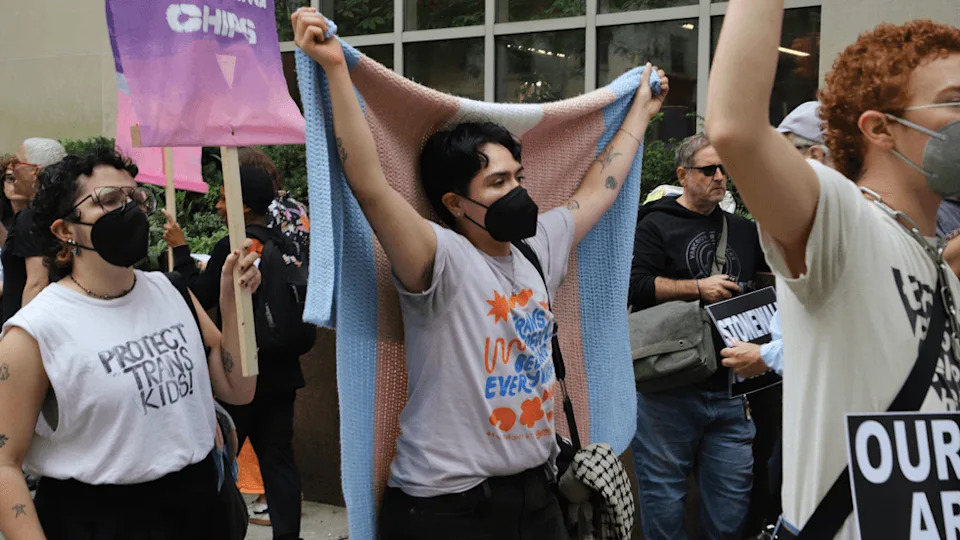 Protesters Urge NewYork-Presbyterian Not To Follow Hospitals That Cut Trans Youth Care After Deals With Trump