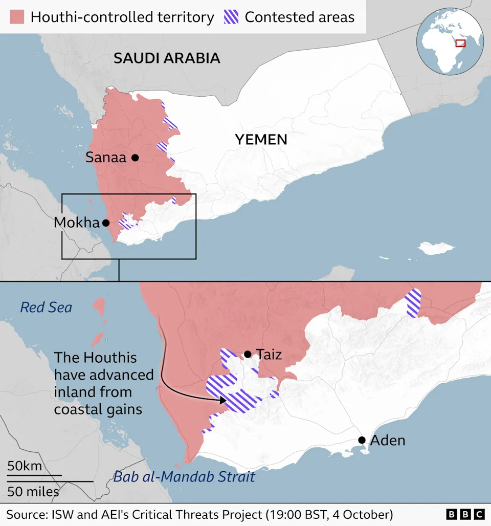 Yemen Offensive: Government, Backed by Saudi Arabia, Says It Has Secured Bab al-Mandab — Mokha Capture Disputed